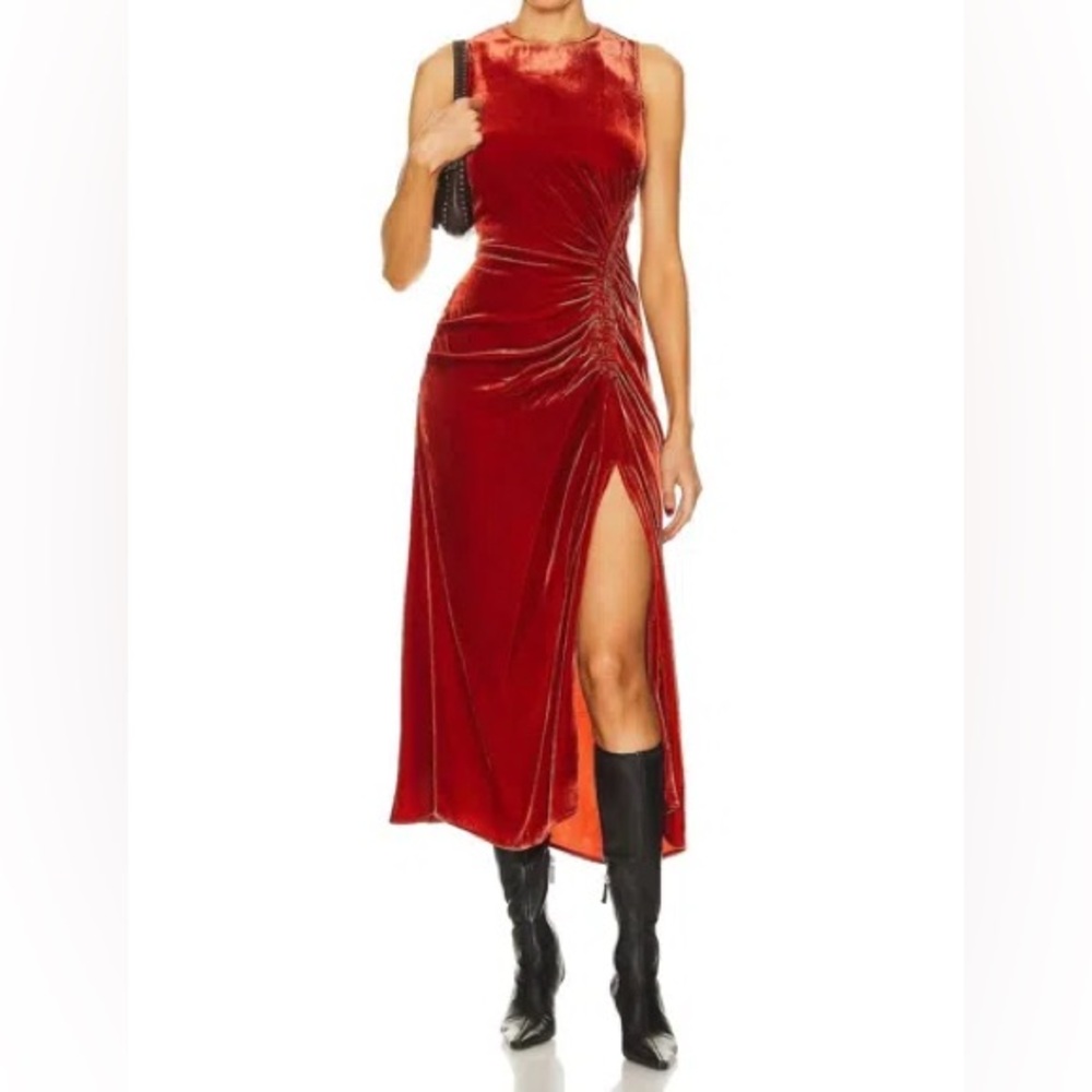 Ulla Johnson | NWT! Cornelia Dress In Carnelian In Red